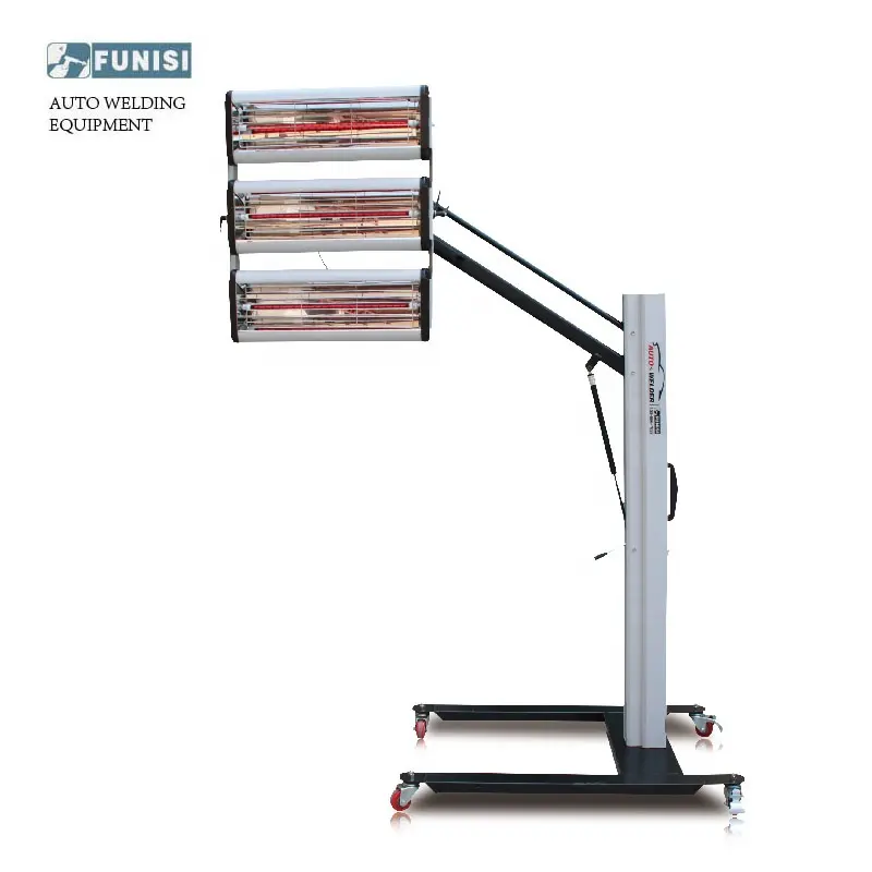 FUNISI per la cura dell'auto lampada di indurimento luce di riscaldamento 110V/220V lampada a infrarossi a onde corte corpo auto lampade per verniciatura 3KW