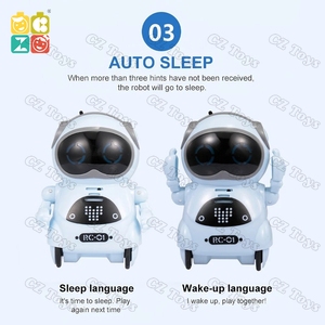 CZ หุ่นยนต์ RC มีกระเป๋า939a ของเล่นหุ่นยนต์ขนาดเล็กบันทึกการจดจำเสียงโต้ตอบได้ - Product Image 3
