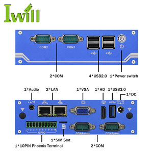 J1900คอมพิวเตอร์ตั้งโต๊ะขนาดพกพายอดนิยมมินิพีซีสี่คอร์ TPM 2LAN 4COM ลินุกซ์รองรับมินิพีซีที่มีแรม4G - Product Image 3