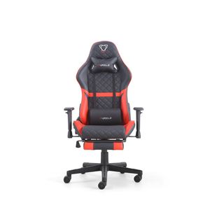 Silla de juegos multifunción con reposapiés extensible de rotación de 360 ° Sistema de calefacción de masaje incorporado y reposacabezas ajustable - Product Image 4