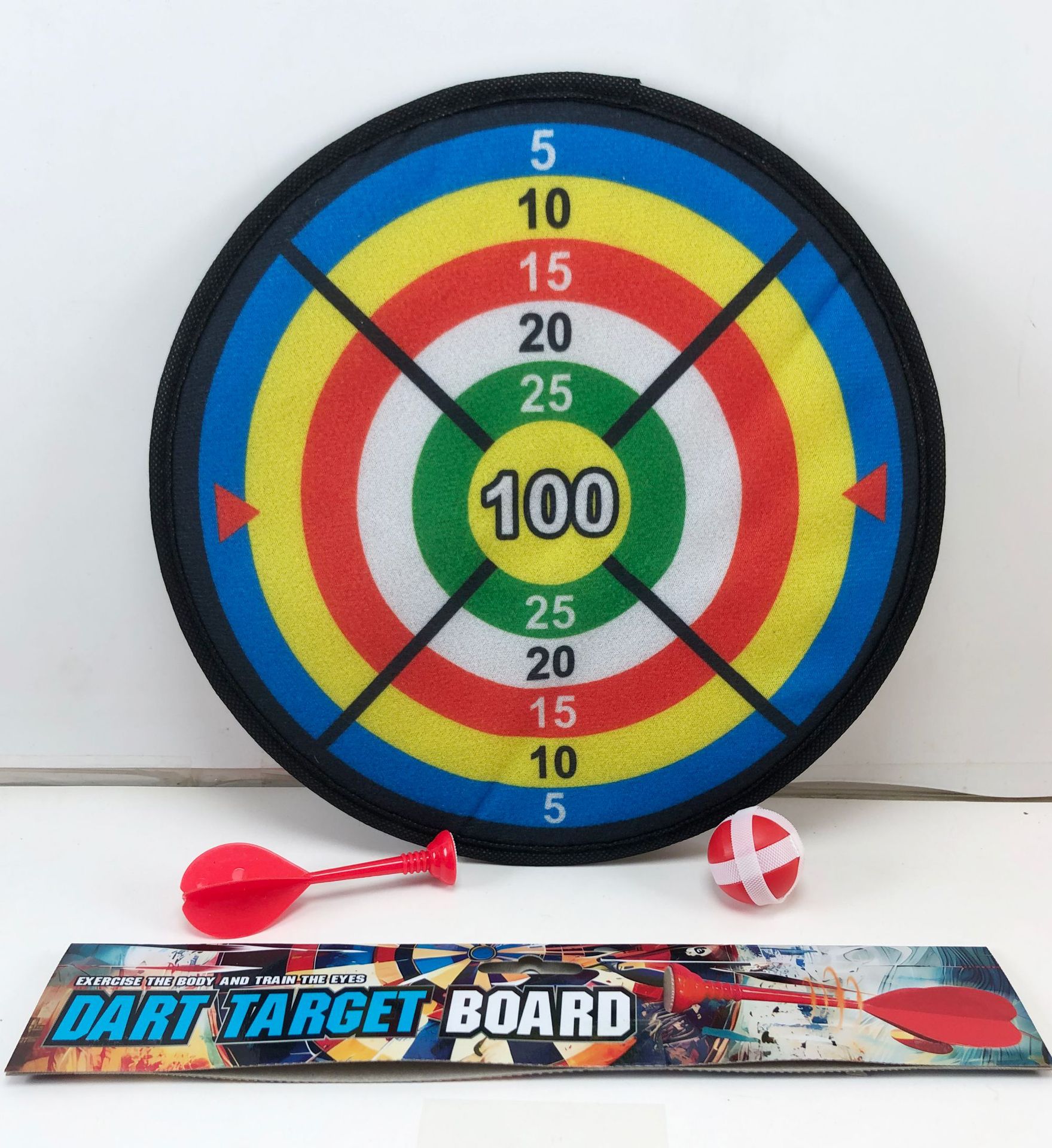 028-6 objetivo 28cm 1 bola 1 dardo-embalaje 240