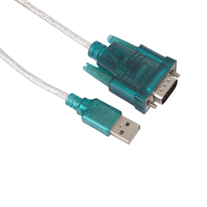 透明1.2m USB 2.0至DB9适配器电缆，带集成电路FTDI芯片组工程师RS232计算机打印机串行电缆