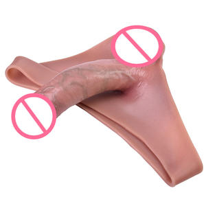 Einteilige dreieckige Silikon hose Kondom Herren tragbares Sexspielzeug für Penis verlängerung Dildos Produkt - Product Image 4