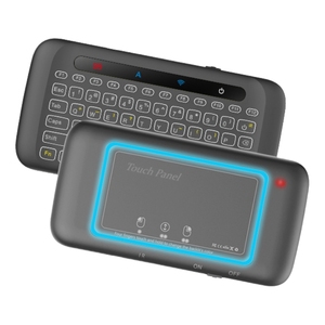 Factory Wholesale H20 2.4GHz Mini Wireless <strong>Keyboard</strong> Remote Control Backlit <strong>Multi</strong>-<strong>Touch</strong> Touchpad USB Rechargeable for <strong>Android</strong> TV - Product Image 1