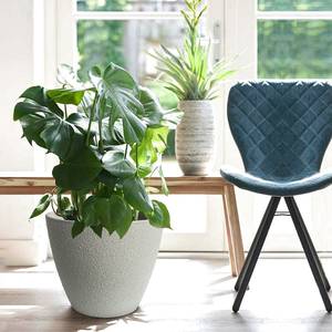 Kailai Minimalist Style Concrete Design Plant Pot Medium Concrete Style Plastic <strong>Planter</strong> - Product Image 5