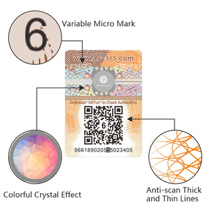 Custom Anti-counterfeiting 3D Holographic Labels QR <strong>Code</strong> Security Hologram Sticker - Product Image 5