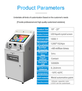 Máquina dispensadora de boletos con pantalla táctil de quiosco de sistema de colas automático de hospital con sistema de gestión de colas de pantalla Led - Product Image 4