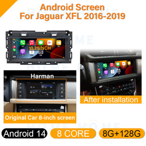 Jaguar XF XFL 2016-2019 için Android 14 Carplay otomotiv elektronik merkezi ekran multimedya oynatıcı GPS radyo navigasyon WIFI - Product Image 2