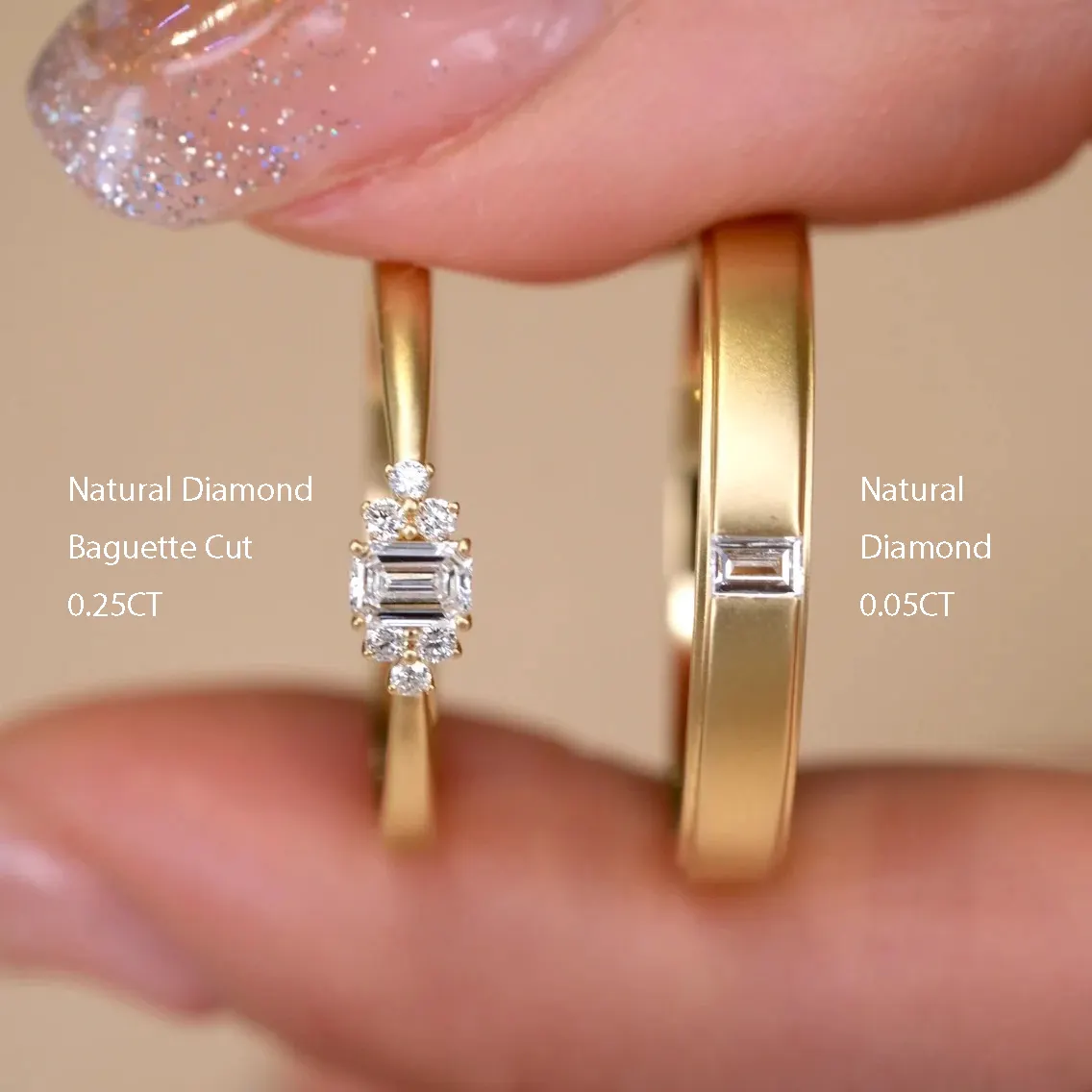 2024 New wedding Ring gold Real 10k 14K 18K Gold Ring Diamond moissanite Wedding Ring for Men and Women jewelry customization