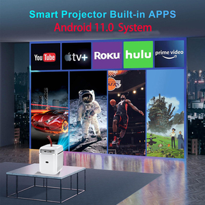 Proyector WiFi Tripsky Smart LCD Beam Video LED Proyector Android Home Smart 3D Mini 4K Proyectores - Product Image 3