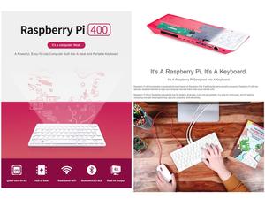 <strong>Raspberry</strong> <strong>Pi</strong> 400, A Powerful, Easy-to-use Computer Built Into A <strong>Keyboard</strong>, 4gb Lpddr4-3200, With 13.3inch Touch Display