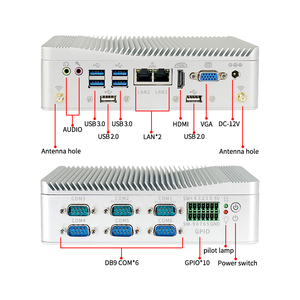 BKHD Core i3โฮสต์ขนาดเล็กสีขาวแบบฝังคอมพิวเตอร์พีซี RS232 RS485 GPIO dual NICS ติดตั้ง OS Linux Ubuntu pfsense Mikrotik - Product Image 4