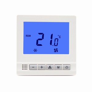Termostato de 2 tubos de 24V, controlador de temperatura, bobina de ventilador independiente, termostato, función de falla de energía - Product Image 1
