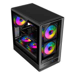 Coolzer nuovo <span class=keywords><strong>Design</strong></span> per Pc pannello in metallo vetro temperato custodia da gioco Gamer Rgb Pc custodie per <span class=keywords><strong>Computer</strong></span> torri CPU <span class=keywords><strong>a</strong></span> metà torre involucro