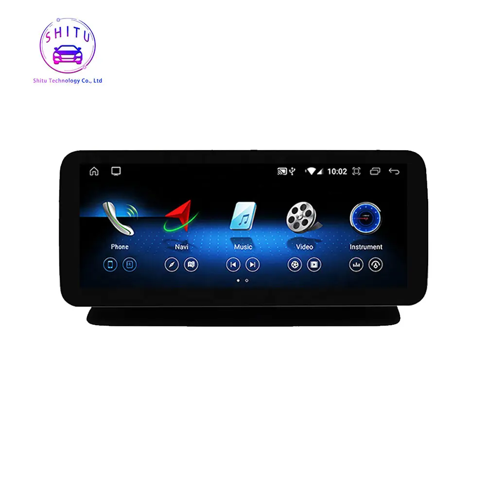 Qualcomm680 Stereo Video mobil, untuk Mercedes Benz A/C/E/V/S-Class 12.3 inci Android layar besar Bluetooth GPS navigator Radio mobil