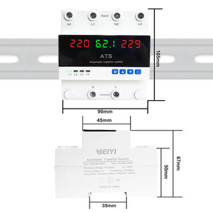 イラク市場新デザインダブルパワーAts 30a 63a調整可能自動交換スイッチ110 220v - Product Image 4