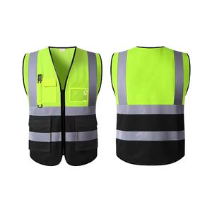 Áo khoác an toàn áo khoác áo khoác đồng phục Áo Hoodie phản quang an toàn Áo Khoác Phản quang màu đỏ cam an toàn vest với túi - Product Image 2