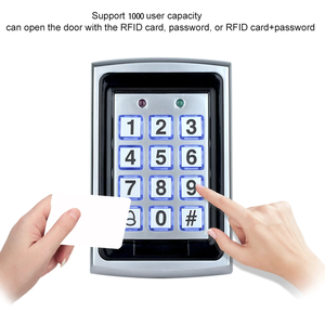 Tastiera di controllo accessi in metallo RFID copertura antipioggia impermeabile apriporta per esterni sistema di chiusura elettronica - Product Image 2
