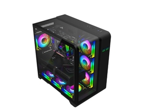 Hoch leistungs großhandel OEM Computer gehäuse Gaming Case PC Desktop RGB Schrank für PC Full Black Farbe