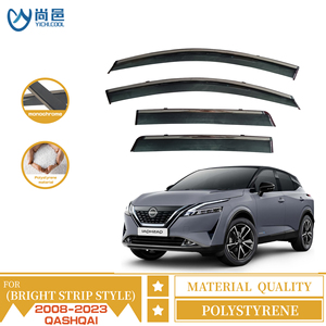 닛산 <span class=keywords><strong>Qashqai</strong></span> 사이드 윈도우 바이저를위한 새로운 스타일 자동차 외관 액세서리 Mugen 스타일 벤트 차양 레인 가드 날씨 방패