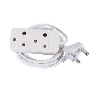 ปลั๊กและซ็อกเก็ตชนิดแอฟริกาใต้พร้อมสายไฟต่อ2ช่อง16A - Product Image 1