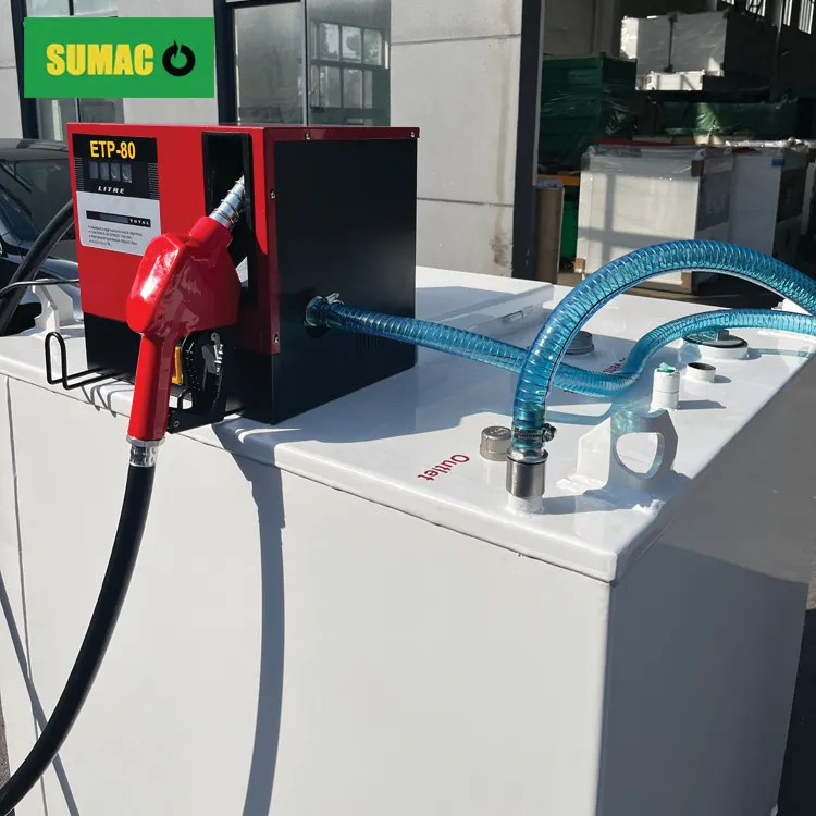 Réservoir d'essence de carburant de stockage d'huile de vente d'usine avec la pompe