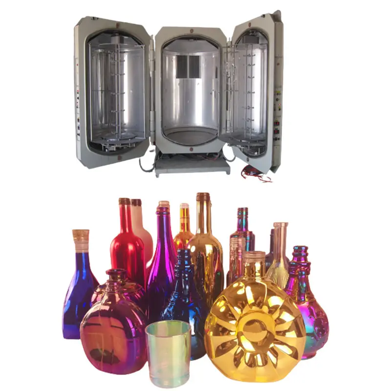 XHVAC seramik ve cam altın kaplama makinesi PVD seramik kupalar ve tabaklar için titanyum kaplama makinesi fiyat
