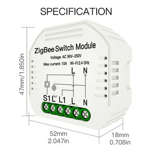 Tuya <strong>ZigBee</strong> 3.0 Smart Light Switch Module Tuya ZigBee3.0 Hub Required Smart Life/Tuya App Wireless Remote <strong>Control</strong> - Product Image 5