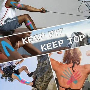 Elastik Kinesio Bant, Kas Yaralanmalarını Önlemek İçin Spor Salonu ve Fitness Kinesioloji Bandı, Destek İçin Yapışkanlı Kinesioloji Spor Bandı - Product Image 4