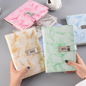 Quaderno personalizzato a5 quaderno in marmo raccoglitore copertina in pelle Pu codice blocco diario diario pianificatori quaderno con carte di inserimento - Product Image 2
