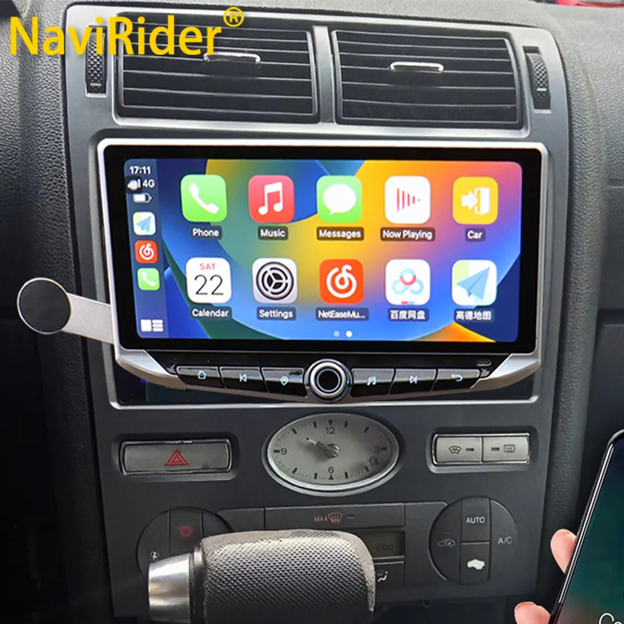 10.88inch Android 13 Qled Screen For Ford Mondeo 2000 - 2007 Car Radio Multimedia Video Player Navigation GPS Wireless Carplay