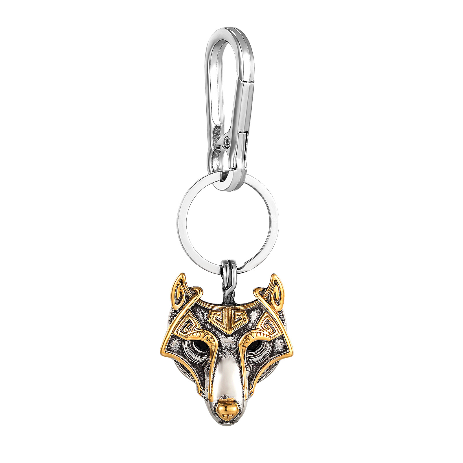 Pendentif bicolore avec fermoir bec d'aigle