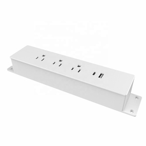 JOYE-enchufe empotrado de alta gama con 3 puertos de CA, toma de corriente de escritorio con USB