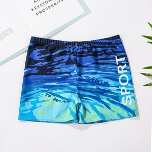 クイックドライポリエステル水着フラットボクサーショーツ昇華プリント男性水泳トランクスイミングショーツ男性用ビーチウェア
