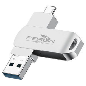 卸売32g〜128g USBディスク彫刻金属64g高速システム携帯電話コンピュータタイプC USB 2.0インターフェースにデュアル使用 - Product Image 1