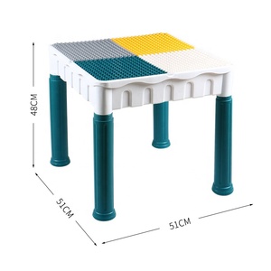 Çocuklar çok fonksiyonlu yaratıcı çalışma oyun masası eğitim yapı taşları aktivite masası - Product Image 2