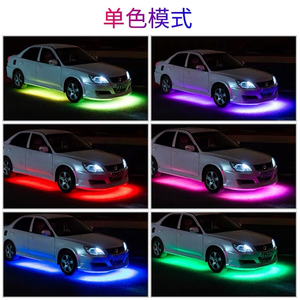 Neon RGB LED araba alt ortam lambası şasi şeritleri Bar ortam ışığı uygulaması/uzaktan kumanda araba tarzı dekoratif aksesuar - Product Image 3