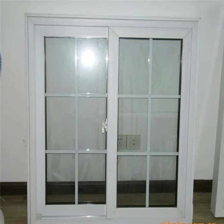 تصميم عالية الجودة الداخلية مكتب صغير الطابق السفلي Pvc نافذة وباب Upvc النوافذ المنزلقة