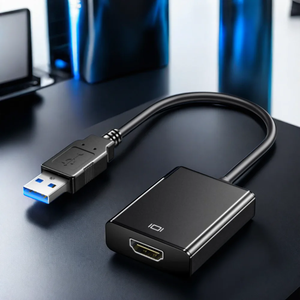 DTECH USB 3,0 a HDMI Cable convertidor 0,2 M 1080P Plug and Play adaptador para ordenador de cine en casa - Product Image 5