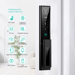 Cerradura de puerta inteligente con teclado electrónico NFC 3D Reconocimiento facial Código digital y clave Huella digital y WiFi - Product Image 2