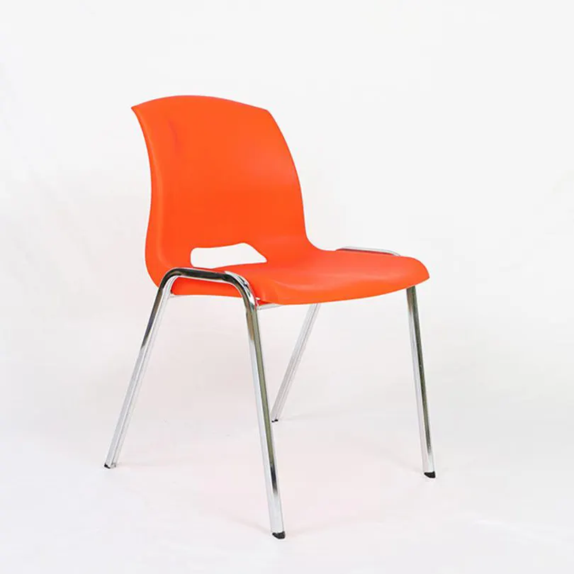 ZOIFUN Factory Price School Furniture Orange Luxury Plastic Chair for Sale