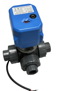 带T型L-Type1/2英寸1英寸DC24V电源球结构的三通UPVC电动阀OEM可定制 - Product Image 5