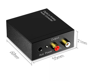 <strong>Digital</strong> to <strong>Analog</strong> Audio <strong>Converter</strong> Optical Fiber Coaxial Signal to <strong>Analog</strong> DAC Spdif Stereo 3.5MM Jack 2*RCA Amplifier Decoder