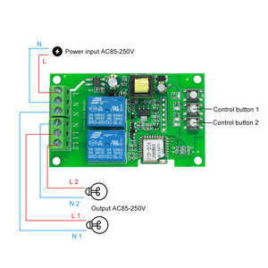 Interruttore Wifi intelligente modulo universale 2ch Ac85-250v interruttore Wireless Timer telecomando App per telefono - Product Image 3