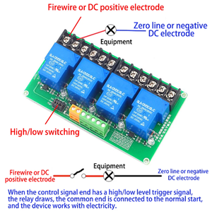 DC 5V/12V/24V 4 Channel 30A <strong>Output</strong> <strong>Relay</strong> <strong>Module</strong> High And Low Level Trigger <strong>Relay</strong> <strong>Module</strong> for Home PLC Intelligent Control - Product Image 5