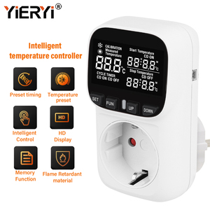 Retroilluminazione di raffreddamento Timer presa termostato digitale termostato regolatore di temperatura per incubatore frigorifero casa di pollame - Product Image 2