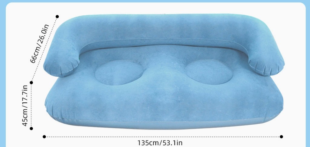 Modèle double bleu ciel