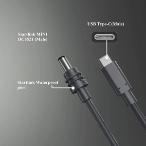 Hot-Selling Mini Fourth Generation Starlink Type-C to DC Charging <strong>Cable</strong> Fiber Optic Communication <strong>Cable</strong> Direct Factory Stock - Product Image 4
