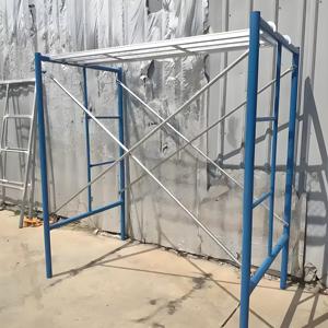 סגנון מודרני מתכת נייד מגולוון מתקפל פיגום סגנון הליכה דרך בניית פיגומים