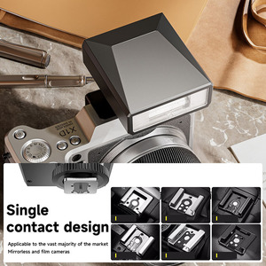 Mirrorless dolgu ışığı Mini flaş GN12 harici üst ışık için fotoğraf makinesi Film kamera hafif kamera dolgu ışığı - Product Image 4